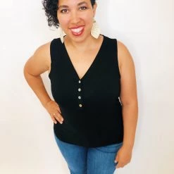 Iris & Rainbow Boutique #K241 Midnight Sonata POL Sleeveless Top