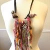 Iris & Rainbow Boutique Statement Plaid Tassel Necklace