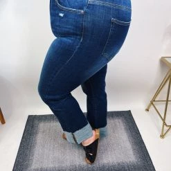 Iris & Rainbow Boutique #N261 Summer Heat Mid Rise Straight Risen Jeans