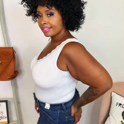 Iris & Rainbow Boutique #E49 Dreamy Reversible Tank (White)