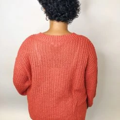 Iris & Rainbow Boutique #K477 Emma's Cozy Sweater (Spicy Rust) New Arrivals
