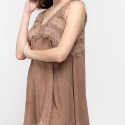 Iris & Rainbow Boutique #L60 Queen Angeline Lacey Honey Top