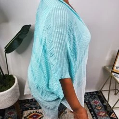 Iris & Rainbow Boutique #N323 Wispy Ombre Kimono