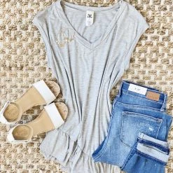 No Ship Drop Ship Iron Out The Details In Light Gray New Arrivals