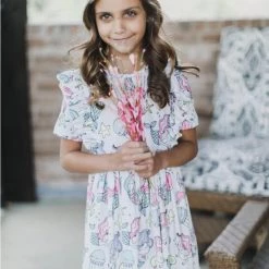 Iris & Rainbow Boutique New Arrivals #248 Sea Friends Ruffle Dress