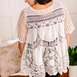Iris & Rainbow Boutique #L9 Tune In To Lace Tunic New Arrivals