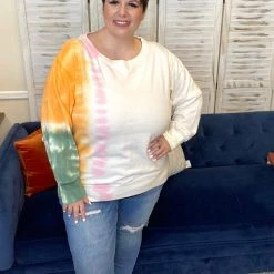 Iris & Rainbow Boutique #L248 Brush It Off To The Side Sweatshirt New Arrivals