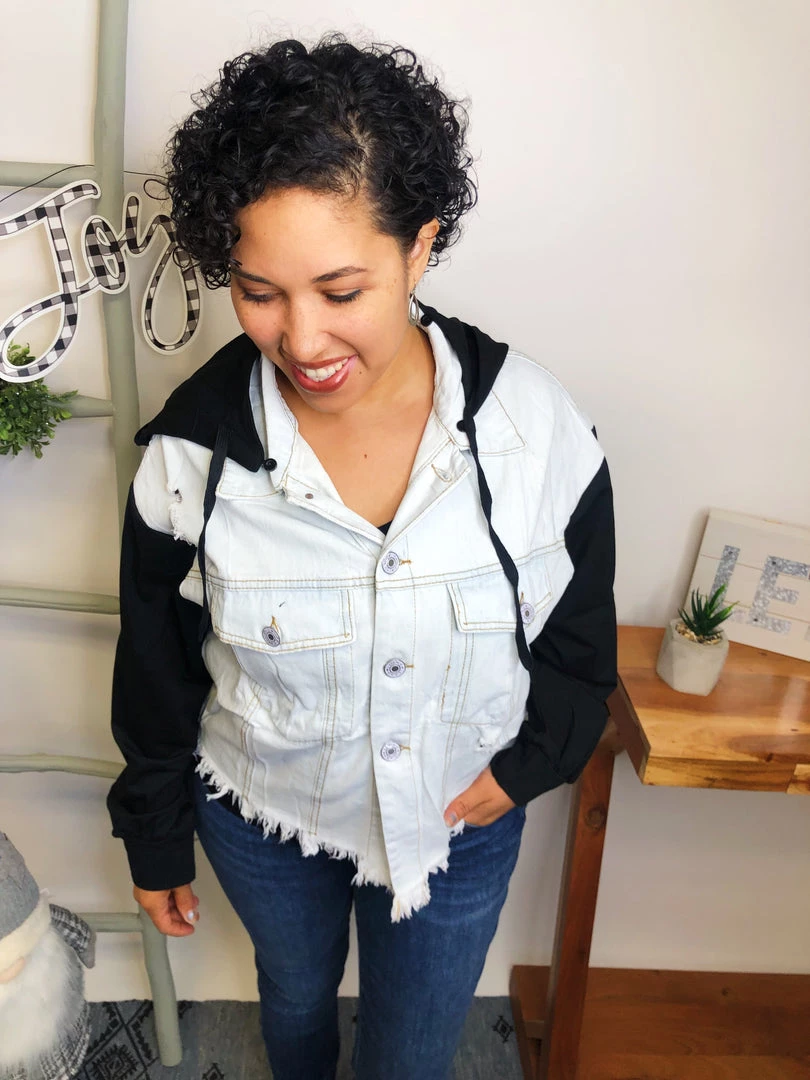Iris & Rainbow Boutique #L545 Live In The Moment Denim Jacket (Black) New Arrivals 13 Iris & Rainbow Boutique #L545 Live In The Moment Denim Jacket (Black) New Arrivals