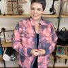 Iris & Rainbow Boutique New Arrivals #E78 One Of A Kind Flannel Tops (Pink/Blue)