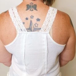 Iris & Rainbow Boutique #K400 Free Fall With Me Tank (Off-White)