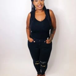 Iris & Rainbow Boutique #K514 Pretty And Wild On Leopard Patch Black Judy Blue Skinny Jeans