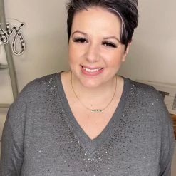 Iris & Rainbow Boutique #L539 City Night Long Sleeve (Heather Grey)