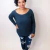 Iris & Rainbow Boutique #K602 Secrets On Long Sleeve Top New Arrivals