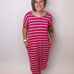 Iris & Rainbow Boutique New Arrivals #K312 Ready For It Mini Length Dress (Pink)