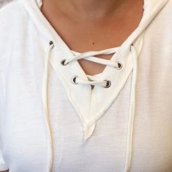 Iris & Rainbow Boutique #K180 Off White Time-Out Hoodie New Arrivals