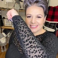 Iris & Rainbow Boutique #946 Kitty Cat Velvet Top New Arrivals