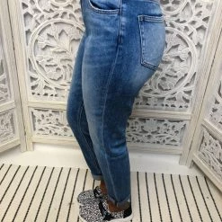 Iris & Rainbow Boutique #M457 Skeeter Stretch Boyfriend Vervet Jeans
