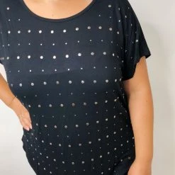 Iris & Rainbow Boutique #K516 Turn On The Lights Top (Black) New Arrivals