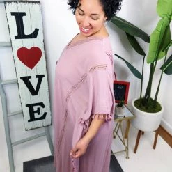 Iris & Rainbow Boutique #M741 Sweetest Moment Maxi Dress (Mauve)