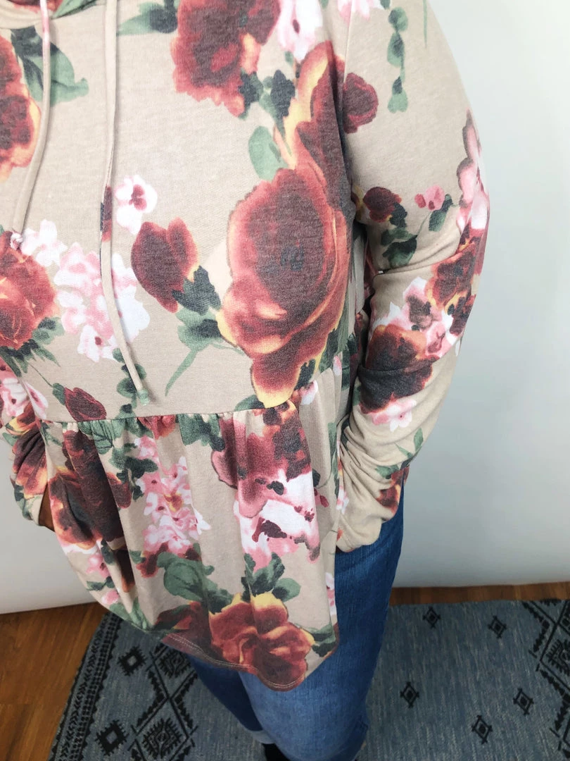 Iris & Rainbow Boutique New Arrivals #K648 Hawaiian Hush Babydoll Top (TAUPE/MAUVE) 7 Iris & Rainbow Boutique New Arrivals #K648 Hawaiian Hush Babydoll Top (TAUPE/MAUVE)