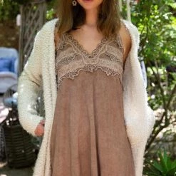 Iris & Rainbow Boutique #L61 Queen Angeline Lacey Cream Top