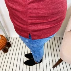 Iris & Rainbow Boutique New Arrivals *DOORBUSTER* K921 Aurora's Long Sleeve Top (Wine)