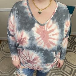 Iris & Rainbow Boutique New Arrivals #H642 Dandelion Burst Tie Dye Sweatshirt