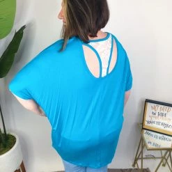 Iris & Rainbow Boutique #M618 My Dolman Back Lace (Peacock) New Arrivals