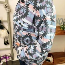 Iris & Rainbow Boutique New Arrivals #L826 Work Of Art Shacket