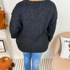 Iris & Rainbow Boutique #K930 Starry Night Speckled Sweater New Arrivals