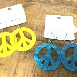 Iris & Rainbow Boutique New Arrivals #793 Peace Earrings