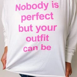 Iris & Rainbow Boutique #K597 Nobody Is Perfect But Your Outfit Can Be Sweatshirt New Arrivals