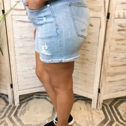 Iris & Rainbow Boutique #K26 Fly Girl Judy Blue High Waist Button Fly Shorts