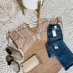 No Ship Drop Ship Keep Me In The Mix Top In Amber Glow