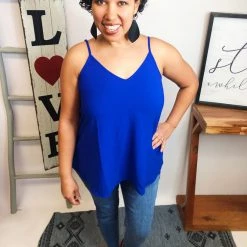 Iris & Rainbow Boutique #M237 A League Of Their Own Top (Royal)