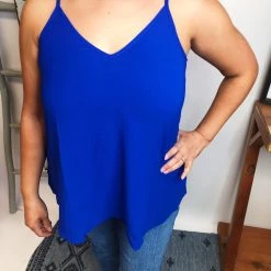 Iris & Rainbow Boutique #M237 A League Of Their Own Top (Royal)