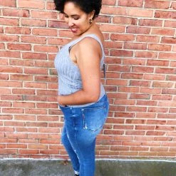 Iris & Rainbow Boutique #L803 A Tank To Remember (Heather Grey)