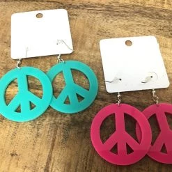 Iris & Rainbow Boutique New Arrivals #793 Peace Earrings