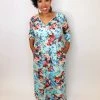 Iris & Rainbow Boutique #K325 Wrap It Up Floral Maxi Dress