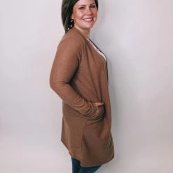 Iris & Rainbow Boutique #K301 Mornings With The Sunrise Cardigan (BROWN)