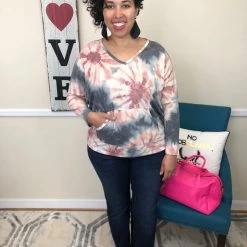 Iris & Rainbow Boutique New Arrivals #H642 Dandelion Burst Tie Dye Sweatshirt