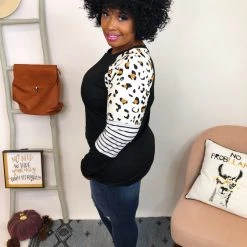 Iris & Rainbow Boutique New Arrivals #K800 Settling Down Long Sleeve Top