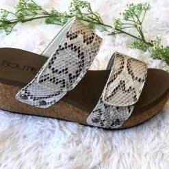 Iris & Rainbow Boutique #A24 Pure Bliss Snakeskin Wedges