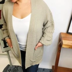 Iris & Rainbow Boutique #L642 Pretty World Cardigan (Mocha) New Arrivals