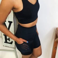 Iris & Rainbow Boutique #M281 Varsity Team Biker Shorts