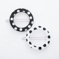 Iris & Rainbow Boutique New Arrivals #169 Polka Dot Circle Barrettes