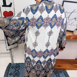 Iris & Rainbow Boutique New Arrivals #L910 Afterglow Kimono (Blue)