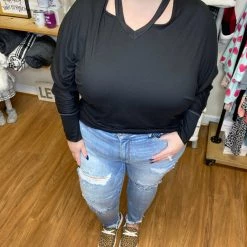 Iris & Rainbow Boutique #H133 Splatter Distressed Boyfriend Judy Blue New Arrivals