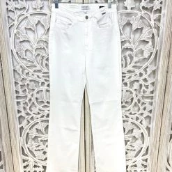Iris & Rainbow Boutique #M318 Your Closet Is Calling White Bootcut Judy Blue Jeans