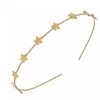 Iris & Rainbow Boutique #785 Worn Gold Metal Fashion Headband Best Sellers!